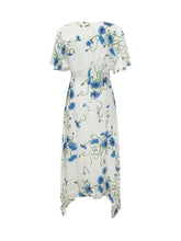 Dress with V Neck and Floral Print - New Collection | Lidia Shopping