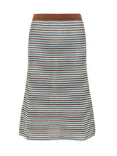 Striped Knit Midi Skirt - Collezione Happy Birthday | Lidia Shopping