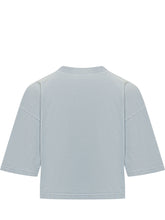 T-shirt Cropped con Logo Ricamato - Abbigliamento Donna | Lidia Shopping