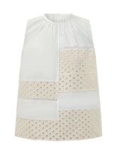 Sleeveless Top with Embroidered Panels - Collezione Happy Birthday | Lidia Shopping