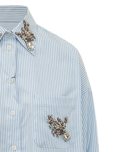 Striped Shirt with Jewel Embellishments - Collezione Happy Birthday | Lidia Shopping