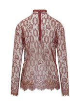 Top in Pizzo a Collo Alto - Abbigliamento Donna | Lidia Shopping