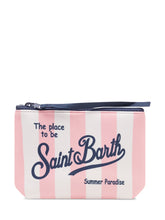 Pochette Aline con Zip e Stampa a Righe - Borse a Tracolla Donna | Lidia Shopping