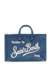 Borsa a Mano in Denim con Logo Stampato - Borse a Tracolla Donna | Lidia Shopping