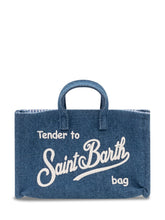 Borsa a Mano in Denim con Logo Stampato - Borse a Tracolla Donna | Lidia Shopping