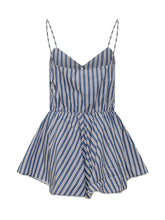 Celeste Striped Playsuit with Thin Straps - Collezione Happy Birthday | Lidia Shopping
