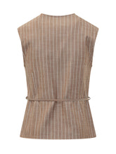 Pinstripe Vest with Belt - Collezione Happy Birthday | Lidia Shopping