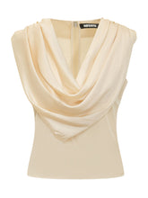 Draped Sleeveless Top - New Collection | Lidia Shopping