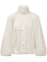 Camicia con Collo Alto e Drappeggio - Abbigliamento Donna | Lidia Shopping