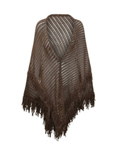 Scialle in Maglia con Frange - Accessori Donna | Lidia Shopping