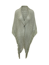 Open Knit Shawl with Fringe - New Collection | Lidia Shopping