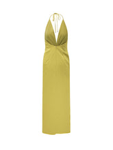 Abito Lungo con Scollo Profondo e Dettaglio Centrale - Abbigliamento Donna | Lidia Shopping