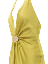 Abito Lungo con Scollo Profondo e Dettaglio Centrale - Abbigliamento Donna | Lidia Shopping