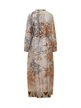 Abito Lungo Stampato con Cintura - Abbigliamento Donna | Lidia Shopping