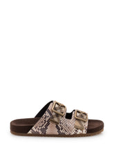 Urchin Sandals with Double Buckle and Print - Burberry | Lidia Shopping
