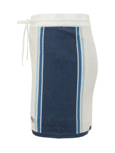 Mini Skirt with Drawstring and Mesh Pattern with Side Stripes - Casablanca | Lidia Shopping