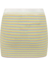 Mini Skirt with Striped Pattern - Casablanca | Lidia Shopping