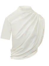 T-shirt Asimmetrica con Drappeggio - Abbigliamento Donna | Lidia Shopping