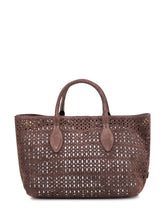 Borsa a Mano Mashup con Traforature e Doppi Manici - Borse a Tracolla Donna | Lidia Shopping