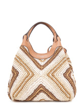 Borsa a Mano Dua con Trama Intrecciata - Borse A Spalla Donna | Lidia Shopping