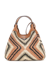 Borsa a Mano Dua con Trama Intrecciata Geometrica - Borse A Spalla Donna | Lidia Shopping