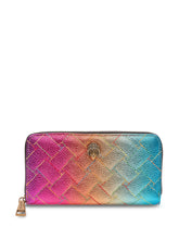 Portafoglio Kensington Zip Around in Pelle con Motivo Geometrico - Accessori Donna | Lidia Shopping