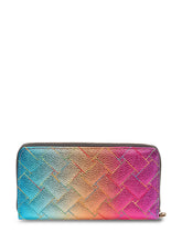 Portafoglio Kensington Zip Around in Pelle con Motivo Geometrico - Accessori Donna | Lidia Shopping