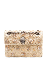 Mini Kensingt Raffia Bag with Floral Embellishments - Collezione Happy Birthday | Lidia Shopping