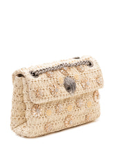 Mini Kensingt Raffia Bag with Floral Embellishments - Collezione Happy Birthday | Lidia Shopping