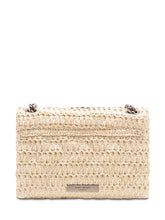 Mini Kensingt Raffia Bag with Floral Embellishments - Collezione Happy Birthday | Lidia Shopping
