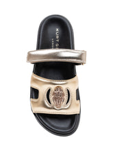 Sandali Eagle Cut Out in Pelle Metallizzata - Ciabatte Donna | Lidia Shopping