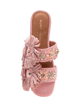 Raffia Sandals with Fringes and Double Strap - Collezione Happy Birthday | Lidia Shopping