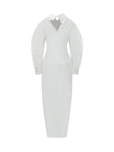 Abito Camicia Lungo con Drappeggio - Abbigliamento Donna | Lidia Shopping