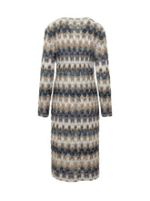 Long Sleeve Long Cardigan with Front Closure and Abstract Pattern - Collezione Happy Birthday | Lidia Shopping