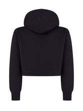 Hooded Cropped Sweatshirt with Applied Logo - Kids | Lidia Shopping