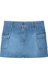 Cargo Denim Mini Skirt with Pockets - Kids | Lidia Shopping