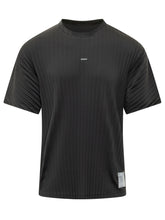 T-shirt con Texture a Coste e Logo Frontale - Abbigliamento Uomo | Lidia Shopping