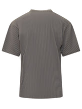 T-shirt con Texture a Coste e Logo Frontale - Abbigliamento Uomo | Lidia Shopping