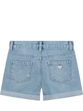 Shorts in Denim Rigido con Ricami Floreali - Abbigliamento Bambini | Lidia Shopping