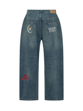Embroidered Multi Motif Jeans - Collezione Happy Birthday | Lidia Shopping