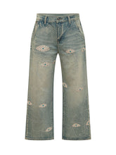 Studded Graphic Motif Jeans - Collezione Happy Birthday | Lidia Shopping