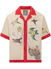 Camp Collar Short Sleeve Shirt with Graphic Print - Collezione Happy Birthday | Lidia Shopping