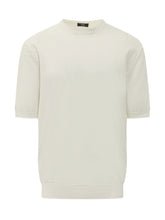 Crew Neck Short Sleeve Perforated Sweater - Collezione Happy Birthday | Lidia Shopping