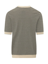 Crew Neck Short Sleeve Striped Sweater - Collezione Happy Birthday | Lidia Shopping