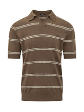 Short Sleeve Striped Polo with V Neck - Collezione Happy Birthday | Lidia Shopping