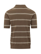 Short Sleeve Striped Polo with V Neck - Collezione Happy Birthday | Lidia Shopping