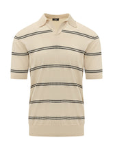 Short Sleeve Striped Polo with V Neck - Collezione Happy Birthday | Lidia Shopping