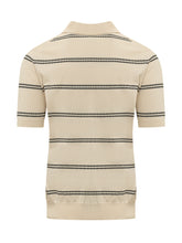 Short Sleeve Striped Polo with V Neck - Collezione Happy Birthday | Lidia Shopping
