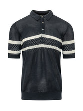 Short Sleeve Mesh Striped Polo - Collezione Happy Birthday | Lidia Shopping