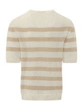 Striped Crew Neck Sweater with Pocket - Collezione Happy Birthday | Lidia Shopping